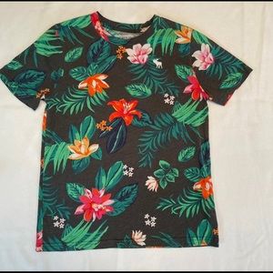 Abercrombie kids boys floral t-shirt